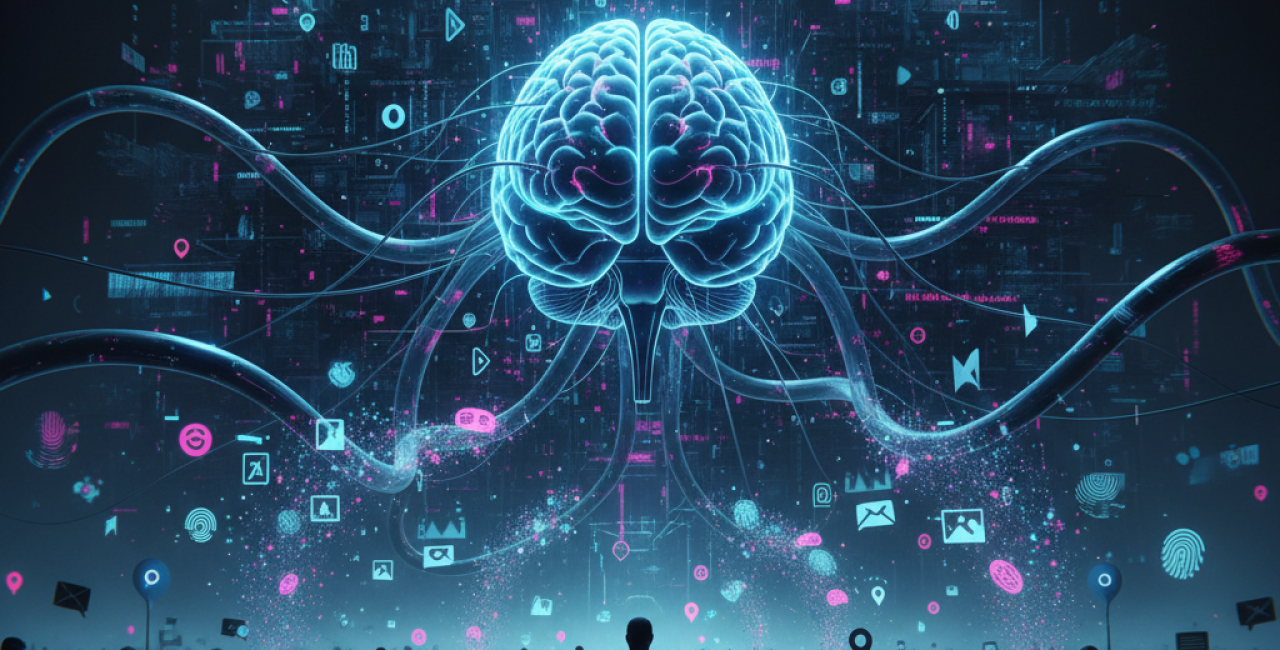 Illustration e l' impacte de l' IA sur les mentalites